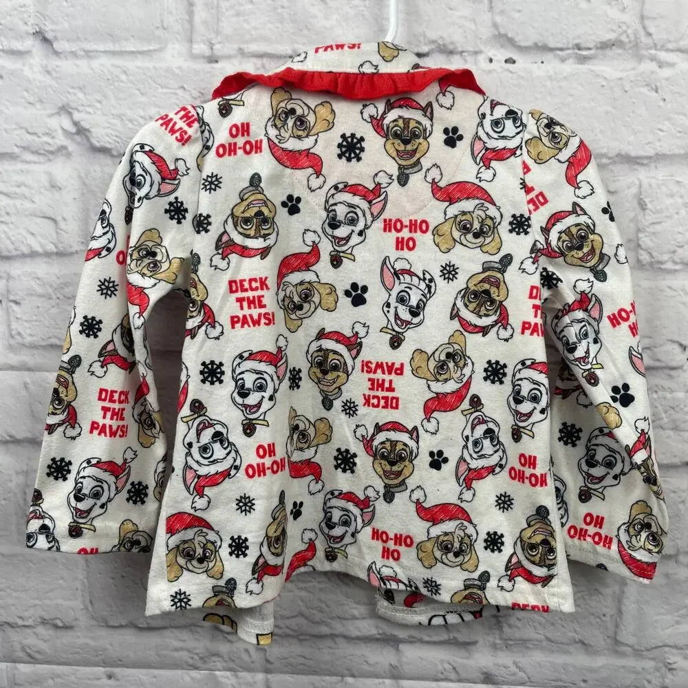 Nickelodeon Paw Patrol Christmas Flannel top size 2T
